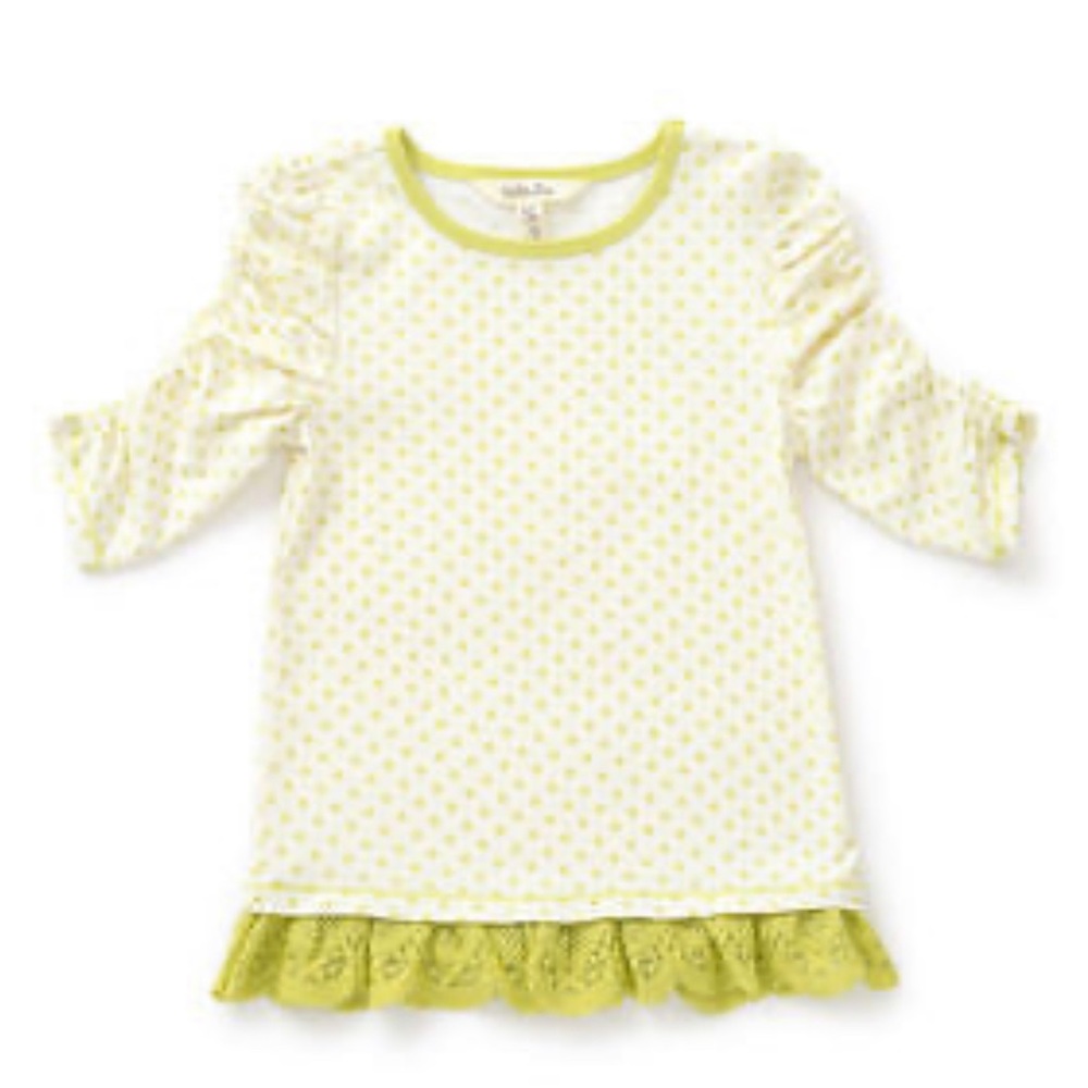 MATILDA JANE Rehearsal Time Tee Top Girls Size 4 NWT Make Believe Polka Dot EUC